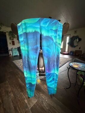 Constantly Varied Gear Teal, Turquoise & Purple Leggings